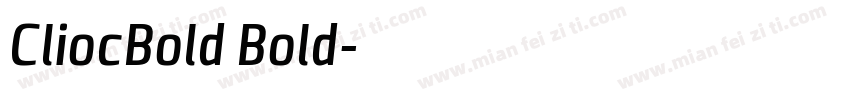 CliocBold Bold字体转换